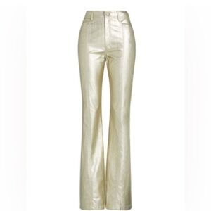 Cinq à Sept Gold Flare Pants